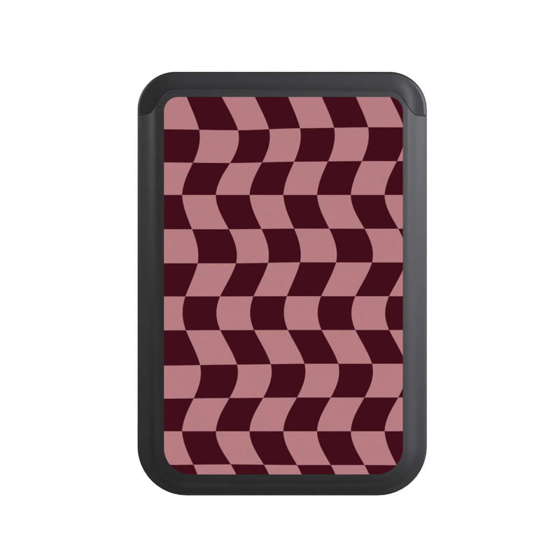  Cardholder Damier rouge-rose