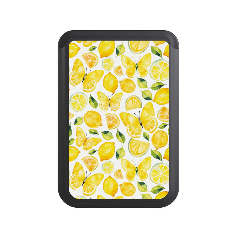  Cardholder Zitrone und Schmetterling Muster