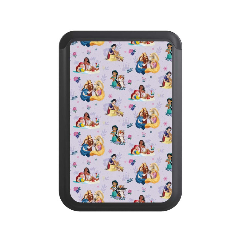  Cardholder Princess Floral Pattern Purple