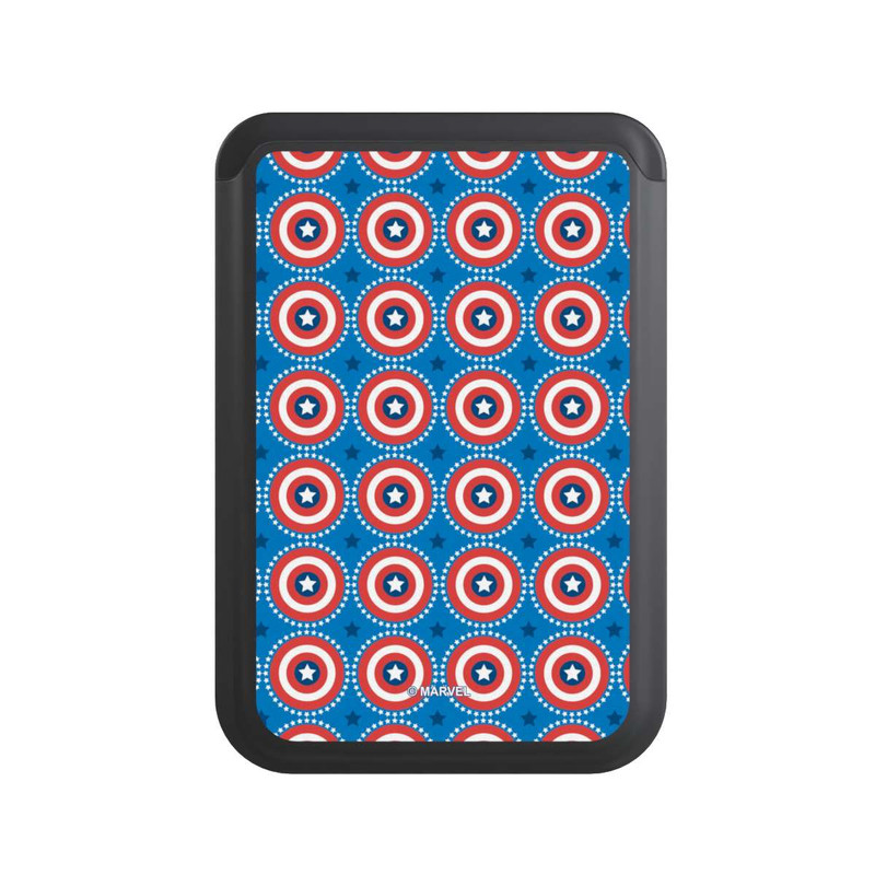  Cardholder Captain American Shield Pattern