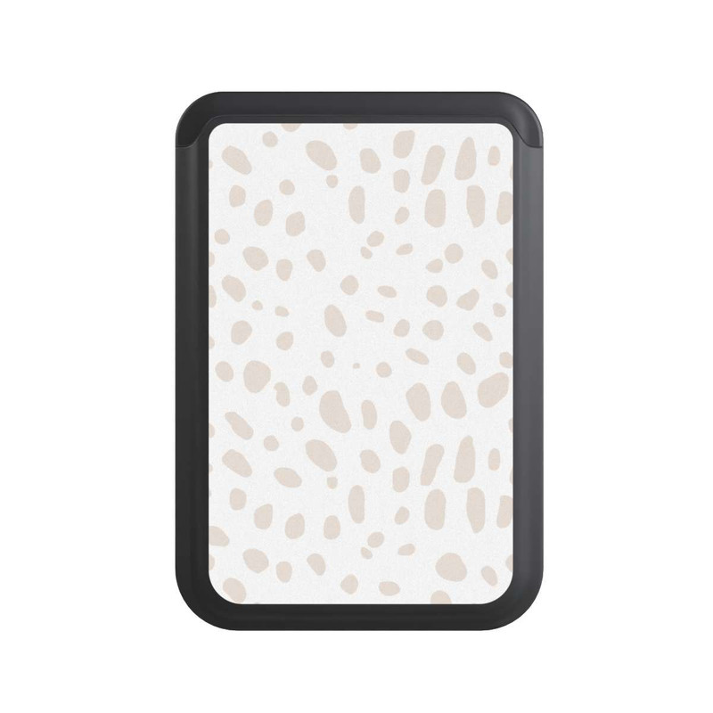  Cardholder Motif Tigre Beige Blanc