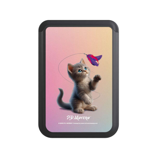  Cardholder Playing Cat with Feather