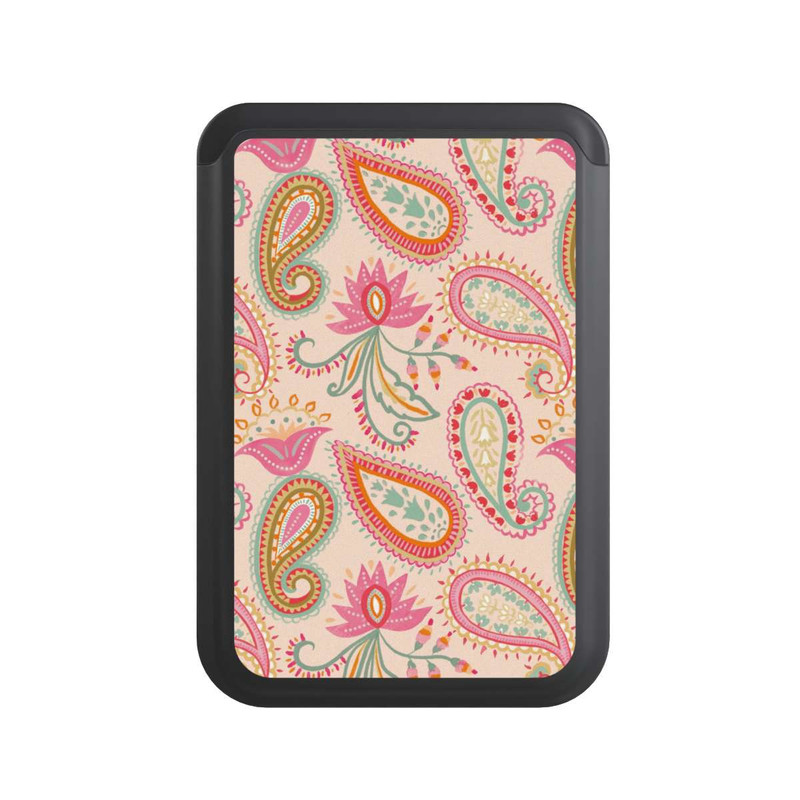  Cardholder Colorful Paisley Charm