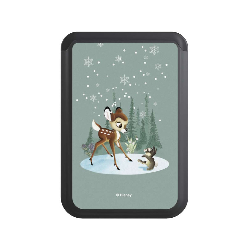  Cardholder Bambi et Panpan Monde Hivernal
