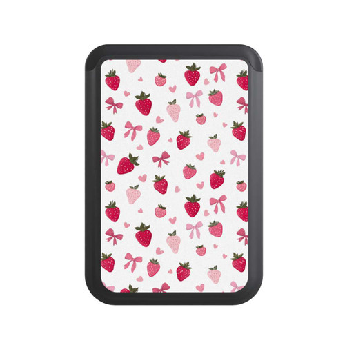  Cardholder Erdbeer Herz Schleifen Muster Pink