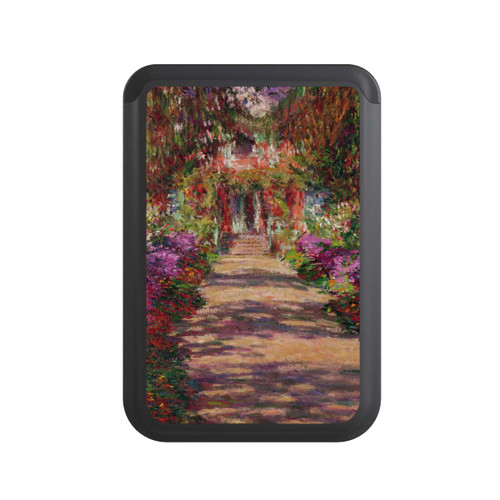  Cardholder Eine Allee in Monets Garten in Giverny by Claude Monet