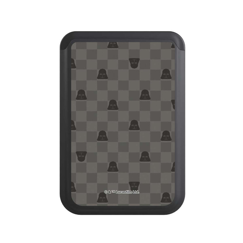  Cardholder Darth Vader Chessboard Pattern Black