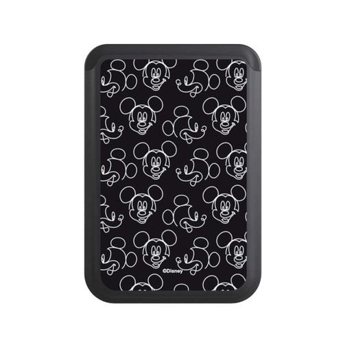  Cardholder Disney Mickey Muster Schwarz