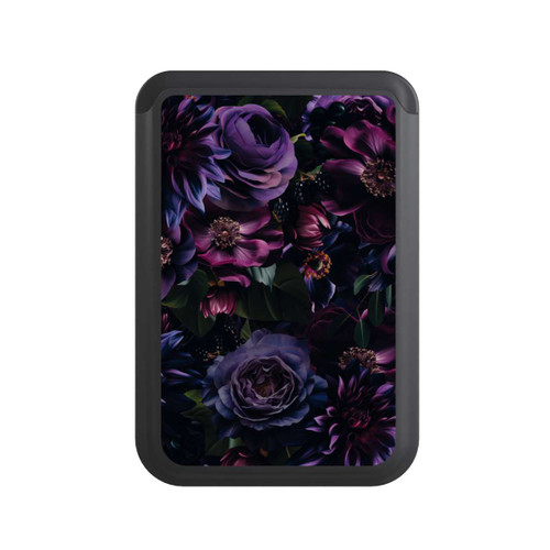  Cardholder Dunkle Lila Blüten 
