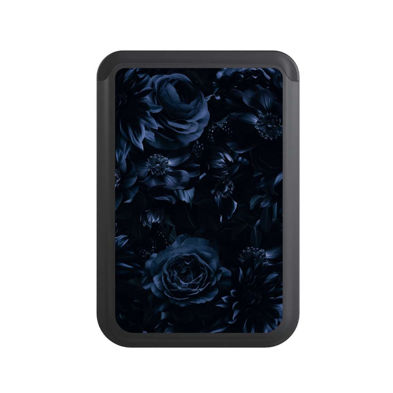  Cardholder Shadow Flowers Blue