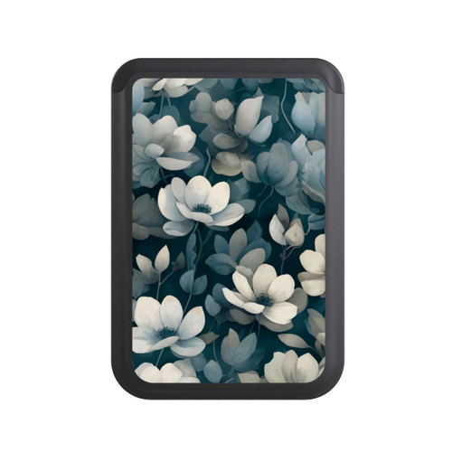  Cardholder Negative Flower Petrol White with AI