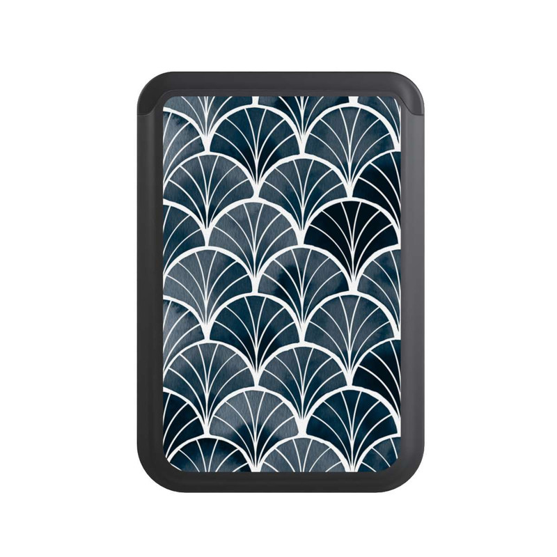  Cardholder Botanische Brise Art Deco Grau