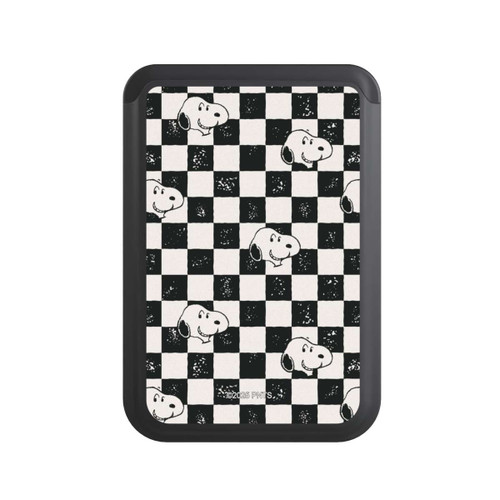  Cardholder Snoopy Heads Checked Pattern