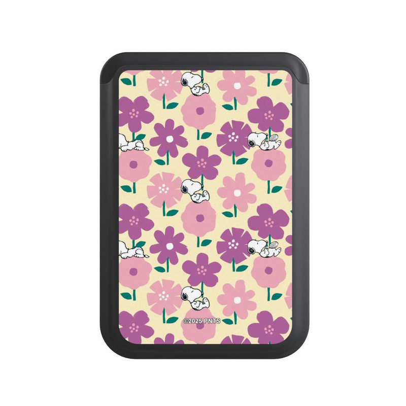  Cardholder Peanuts Flower Pattern Yellow
