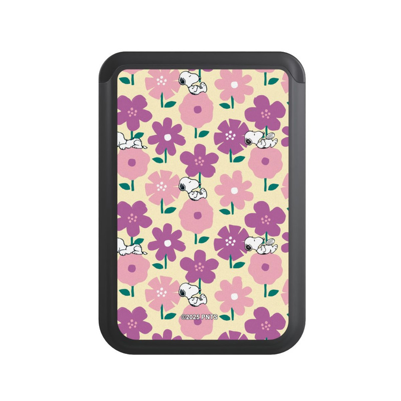  Cardholder Peanuts Flower Pattern Yellow