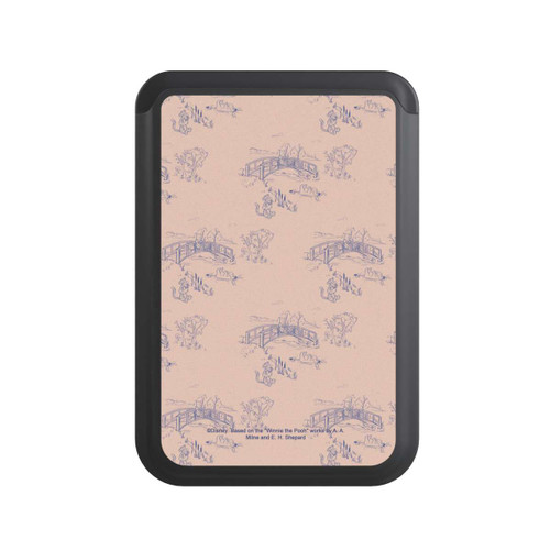  Cardholder Winnie the Pooh Retro Pattern Bridges Pink