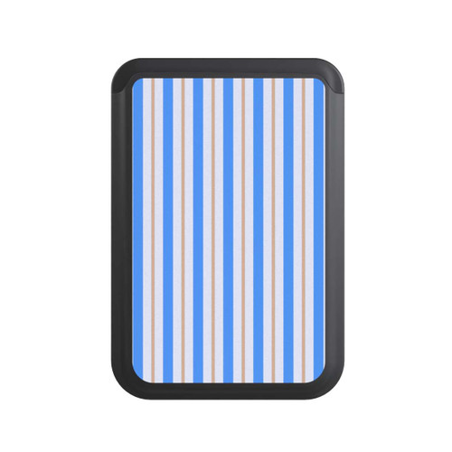  Cardholder Stripes Blue Beige