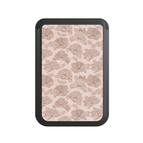  Cardholder Brown Floral Block