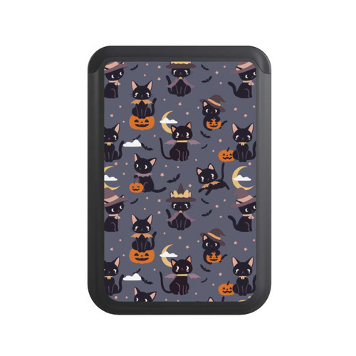  Cardholder Cute Halloween Witch Cats and Pumpkins