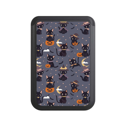  Cardholder Cute Halloween Witch Cats and Pumpkins