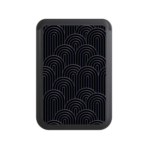  Cardholder Art Deco Silber