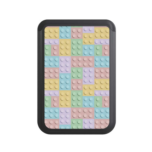  Cardholder Colorful Blocks Pattern