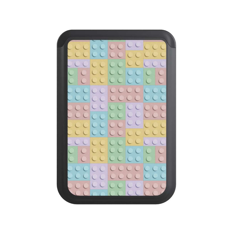  Cardholder Buntes Blockmuster
