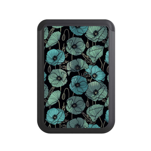  Cardholder Summer Poppies Green