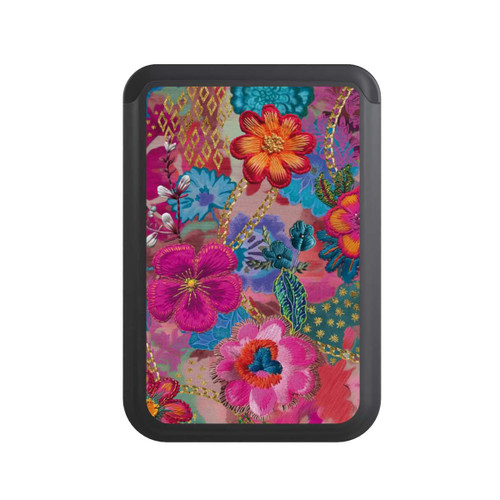  Cardholder Patchwork Blumen Mit KI
