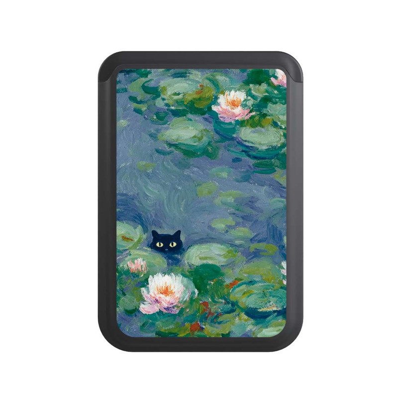  Cardholder Chat dans l'Étang Peinture