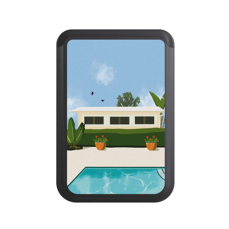  Cardholder California Backyard by Roberta Murray
