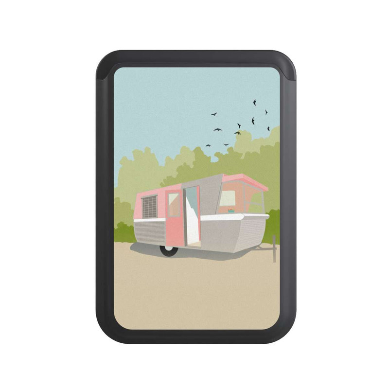  Cardholder Retro Glamping by Roberta Murray