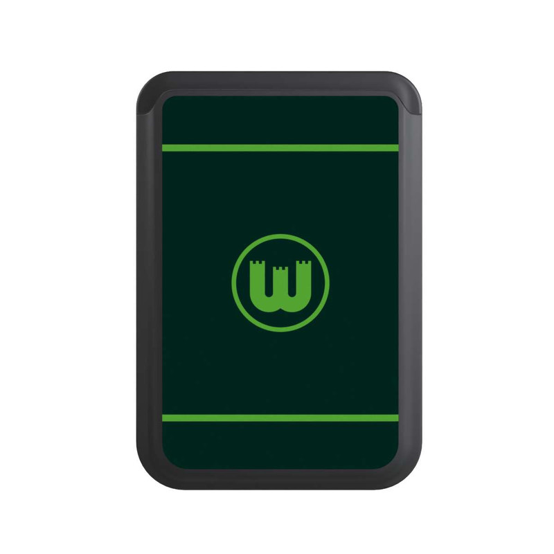  Cardholder VfL Wolfsburg Zinnenwappen Linien Grün