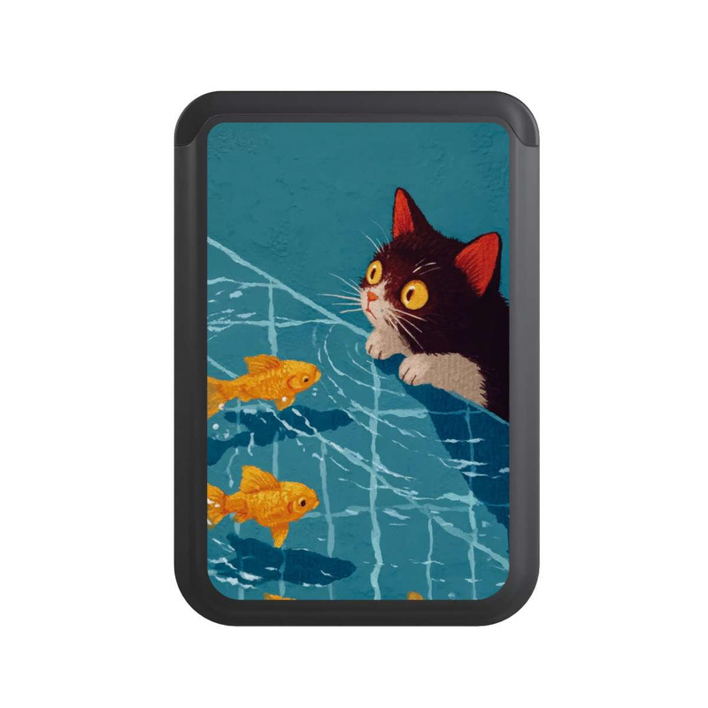  Cardholder Die Katze im Pool mit KI