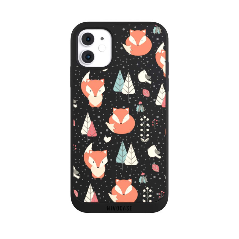iPhone 11 NIVOpure Motif Renards sans Fond