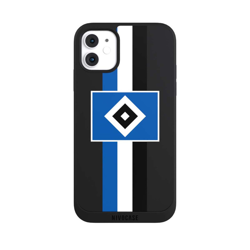 iPhone 11 NIVOpure HSV Streifen - Blau-Weiß-Schwarz - ohne Hintergrund