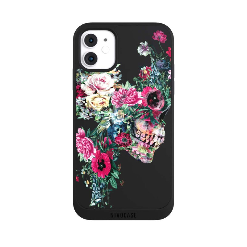 iPhone 11 NIVOpure Flower Skull transparent