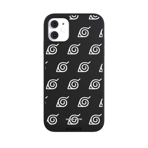 Apple iPhone 11 NIVOpure Weißes Konoha-Muster Transparent
