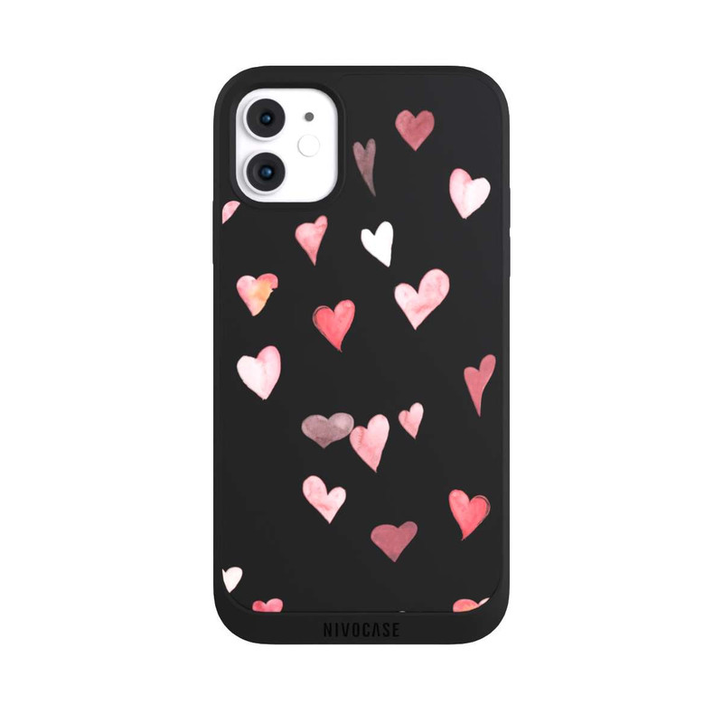 iPhone 11 NIVOpure Coeurs de Saint-Valentin tombant
