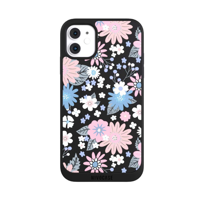 iPhone 11 NIVOpure Wildflower Pattern Illustration Pastell Transparent