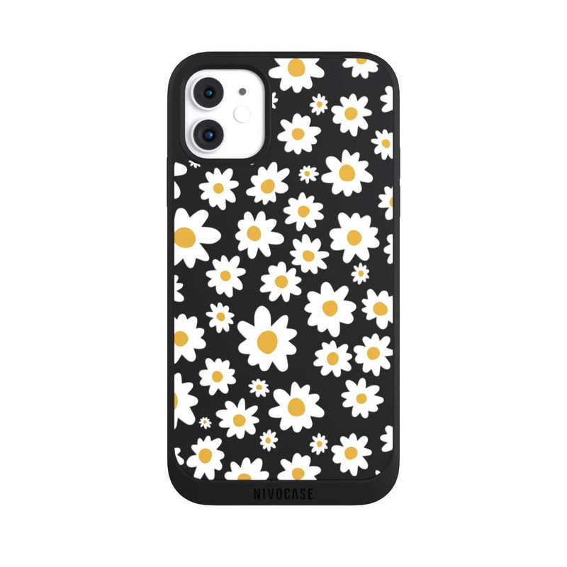 iPhone 11 NIVOpure Daisy Flower Seamless Pattern Transparent