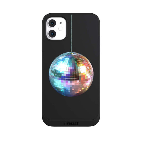 Apple iPhone 11 NIVOpure Discokugel Party Blau Gold Transparent mit KI