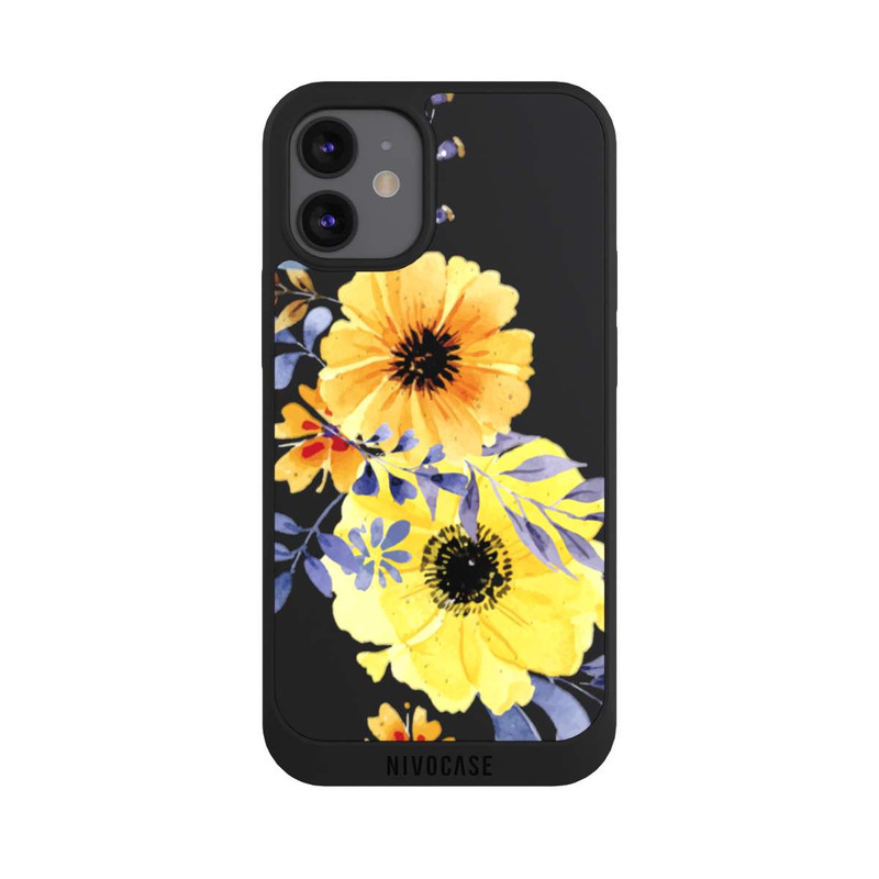 iPhone 12 mini NIVOpure Yellow Swedish Flowers