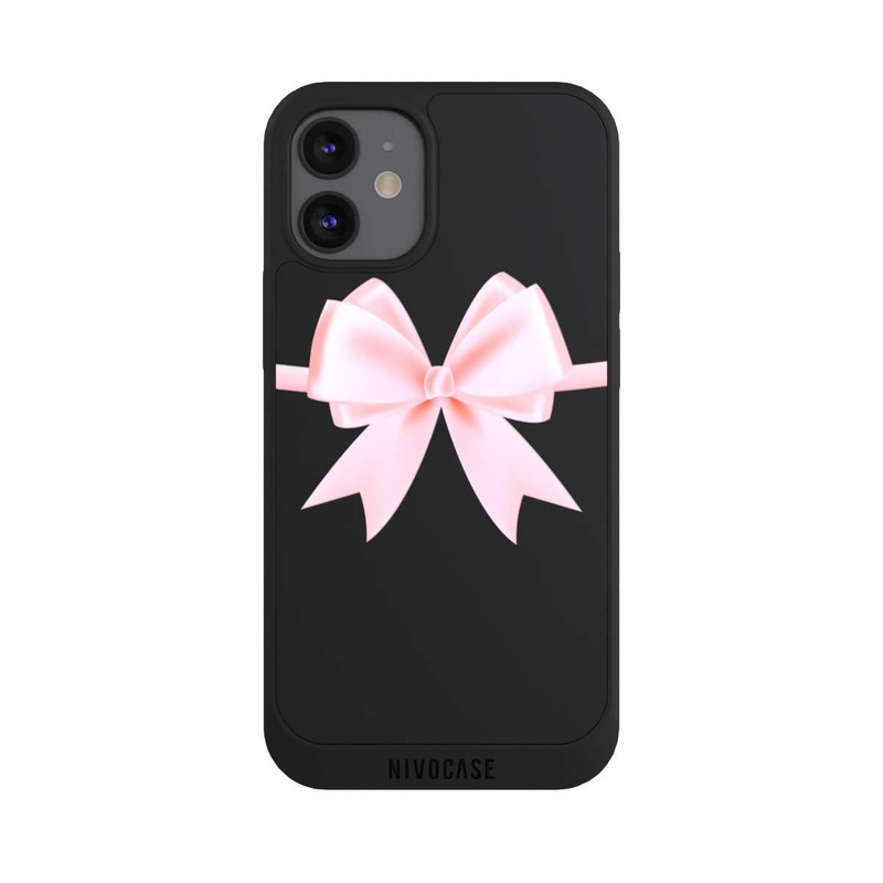 iPhone 12 mini NIVOpure Ruban Rose sans Fond