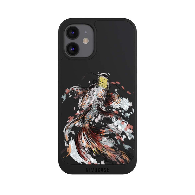 iPhone 12 mini NIVOpure Koi (Watercolor) transparent