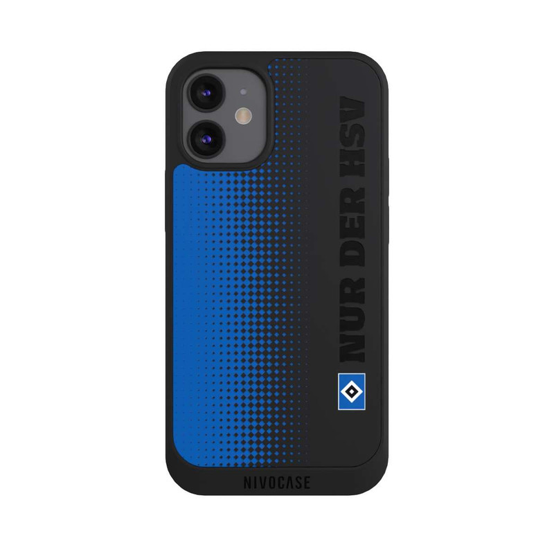 iPhone 12 mini NIVOpure Nur der HSV - Trame losange bleue - sans fond