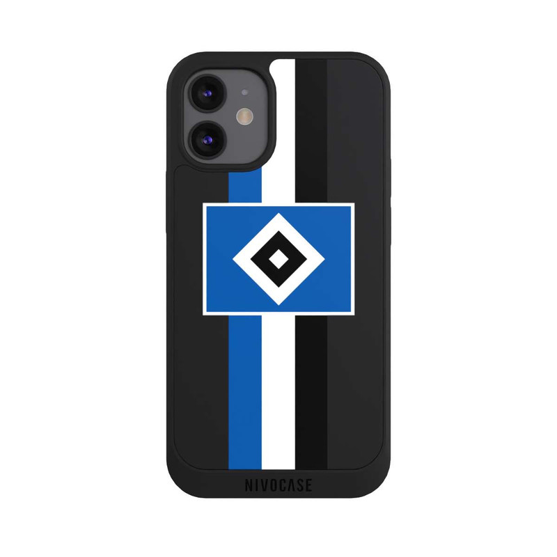 iPhone 12 mini NIVOpure HSV Streifen - Blau-Weiß-Schwarz - ohne Hintergrund