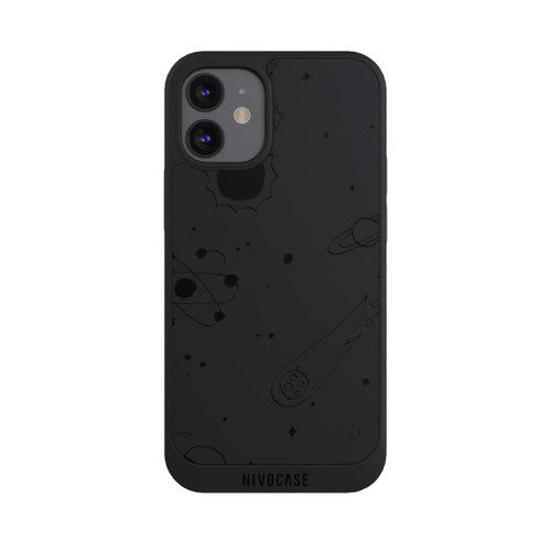 Apple iPhone 12 mini NIVOpure Galaxy Schwarz ohne Hintergrund
