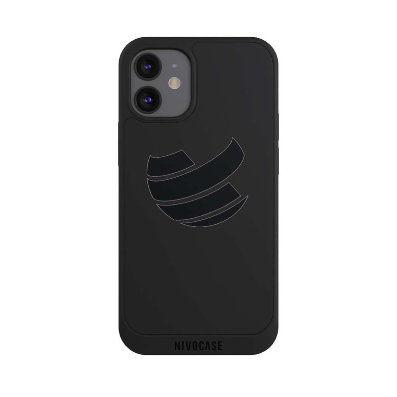 iPhone 12 mini NIVOpure Icône Noir Transparent