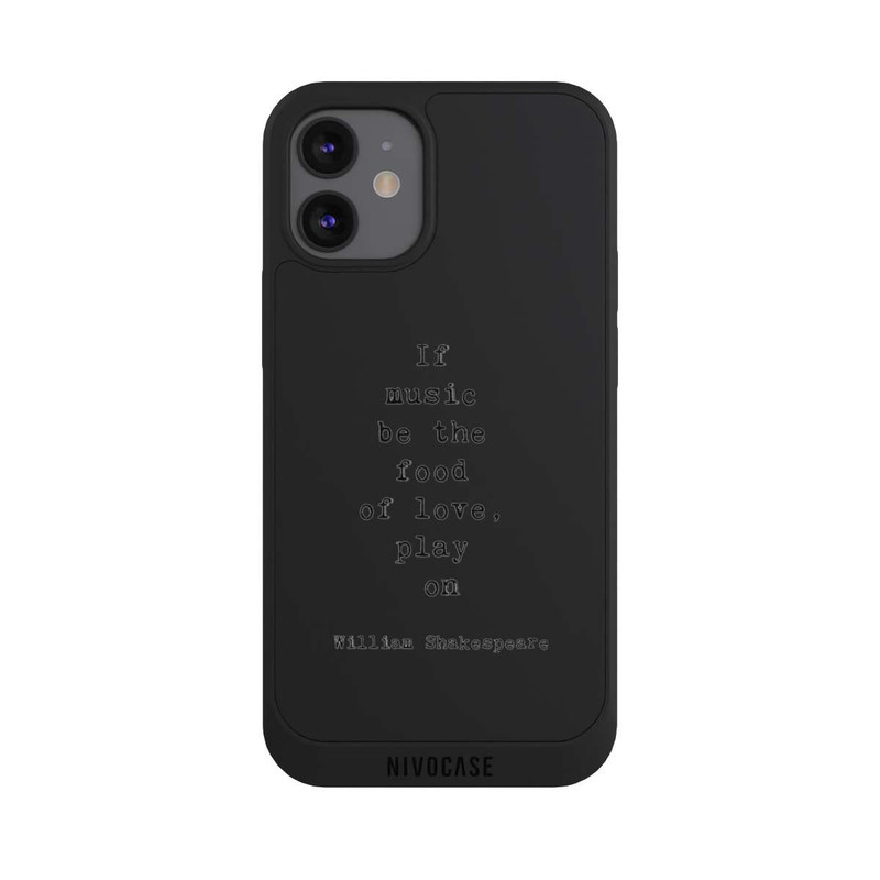 iPhone 12 mini NIVOpure Shakespeare Music Food Transparent